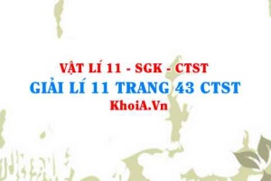 Giải Vật lí 11 trang 43 Chân trời Sáng tạo